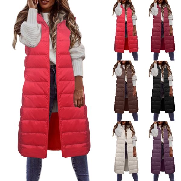 women's vests autumn winter down for women long over knee slim versatile hooded jacket coat anorak 230215, Black;white
women's vests autumn winter down for women long over knee slim versatile hooded jacket coat anorak 230215, Black;white