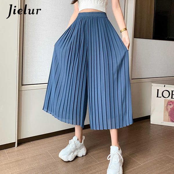 skirts jielur summer pleated chiffon wide-leg pants women casual black midi pant skirts female high-waist straight women's pant l230215
skirts jielur summer pleated chiffon wide-leg pants women casual black midi pant skirts female high-waist straight women's pant l230215