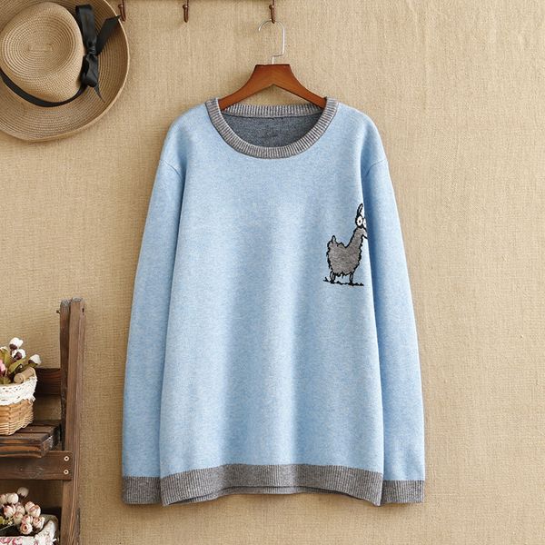 women's plus size t-shirt plus size sweater for women cartoons knitted cotton round neck long sleeve adding fertilizer and widening lar, Black
women's plus size t-shirt plus size sweater for women cartoons knitted cotton round neck long sleeve adding fertilizer and widening lar, Black