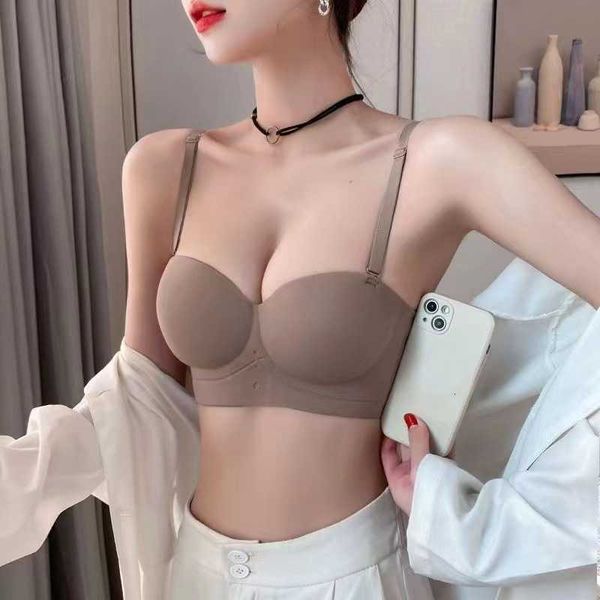 bra set lingerie si'ni non-marking jelly half cup strapless underwear small chest gathered to show large non-steel rim collar women, Red;black
bra set lingerie si'ni non-marking jelly half cup strapless underwear small chest gathered to show large non-steel rim collar women, Red;black