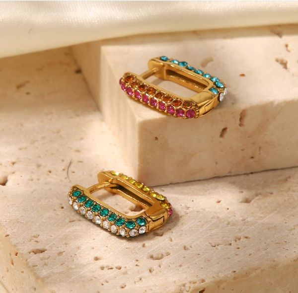 dangle zircon inlaid hoop earrings rings 18k gold plated stainless steel statement jewelry chunky colorful, Silver
dangle zircon inlaid hoop earrings rings 18k gold plated stainless steel statement jewelry chunky colorful, Silver