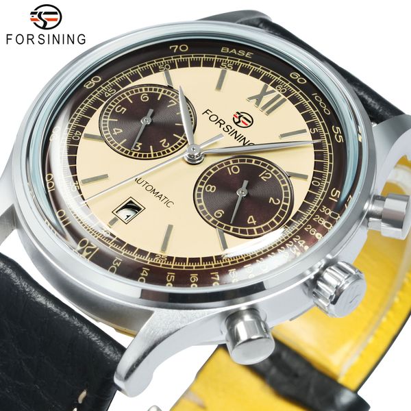 wristwatches forsining retro concave glass calendar subdials mechanical watches shanghai movement automatic men watch genuine leather 230215, Slivery;brown
wristwatches forsining retro concave glass calendar subdials mechanical watches shanghai movement automatic men watch genuine leather 230215, Slivery;brown