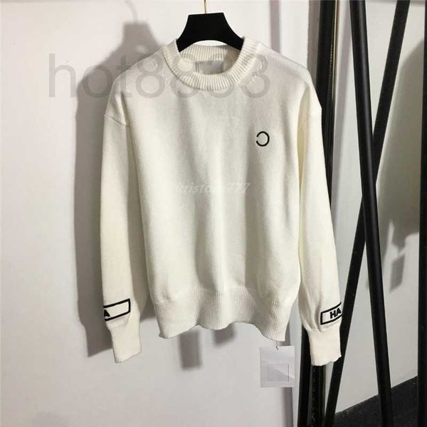 women's sweaters brand crew neck knits sweater designer with letters embroidery milan runway crop shirt clothing high end 35xs, White;black
women's sweaters brand crew neck knits sweater designer with letters embroidery milan runway crop shirt clothing high end 35xs, White;black