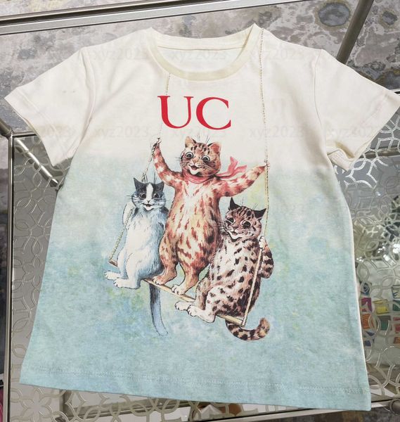 luxury kids short sleeve baby t-shirt child clothing summer cat play swing pattern design products round neck new size 90-150 cm, Blue
luxury kids short sleeve baby t-shirt child clothing summer cat play swing pattern design products round neck new size 90-150 cm, Blue