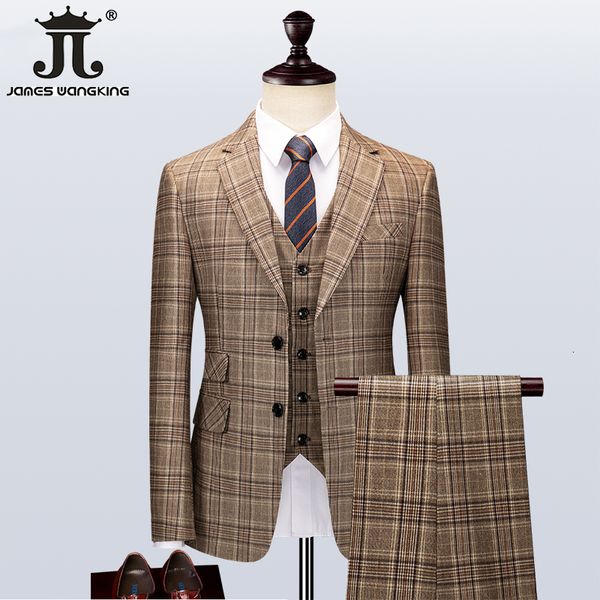 men's suits blazers jacket vest pants 5xl brown retro plaid suit spring and autumn british style mens suit groom wedding dress classic, White;black
men's suits blazers jacket vest pants 5xl brown retro plaid suit spring and autumn british style mens suit groom wedding dress classic, White;black