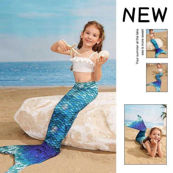 mermaid swimsuit split fish tail two piece children spring bathing girls bikini, Blue
mermaid swimsuit split fish tail two piece children spring bathing girls bikini, Blue