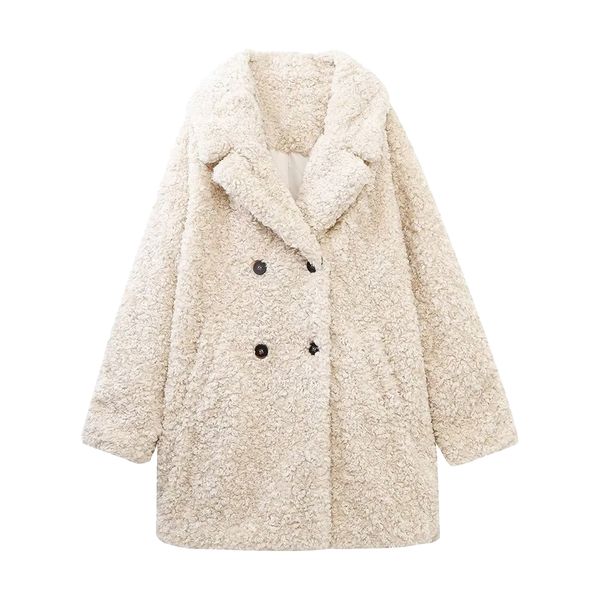 women's jacket traf fallwinter faux fur effect coats fashion double breasted decoration retro elegant female chic mujer 30268 230215, Black;brown
women's jacket traf fallwinter faux fur effect coats fashion double breasted decoration retro elegant female chic mujer 30268 230215, Black;brown