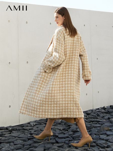 women's jackets amii minimalism wool coat women winter elegant turndown collar blends coats vintage single breasted long 12270652 23021, Black;brown
women's jackets amii minimalism wool coat women winter elegant turndown collar blends coats vintage single breasted long 12270652 23021, Black;brown