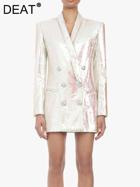 women's suits blazers deat fashion blazer notched collar double breasted long sleeve sequins spliced suit jackets autumn 2023 17a1102h, White;black
women's suits blazers deat fashion blazer notched collar double breasted long sleeve sequins spliced suit jackets autumn 2023 17a1102h, White;black