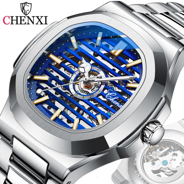 wristwatches chenxi men mechanical watch brand luxury full steel automatic watch sport waterproof watch men relogio masculino 230215, Slivery;brown
wristwatches chenxi men mechanical watch brand luxury full steel automatic watch sport waterproof watch men relogio masculino 230215, Slivery;brown