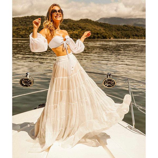 women's swimwear beach cover up 2023 new bikini beach skirt tunics for beach long leaves print bikini cover up robe de plage sarong swi, White;black
women's swimwear beach cover up 2023 new bikini beach skirt tunics for beach long leaves print bikini cover up robe de plage sarong swi, White;black
