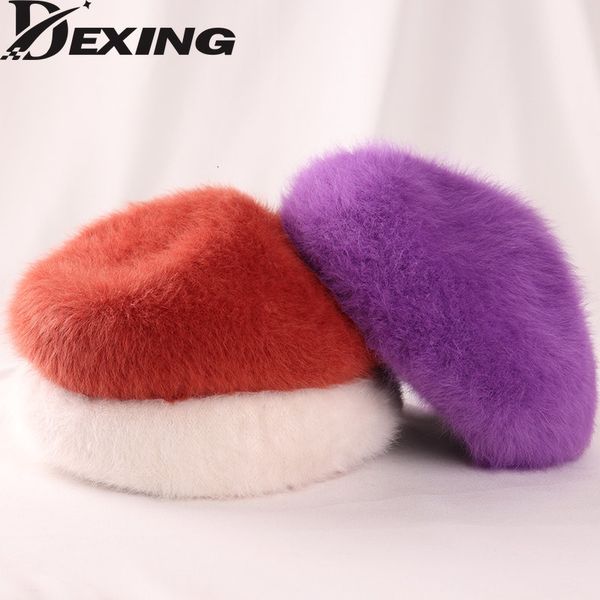 berets angora fur berets women autumn thick warm winter hat fluffy beret party green painter hat 230214, Blue;gray
berets angora fur berets women autumn thick warm winter hat fluffy beret party green painter hat 230214, Blue;gray