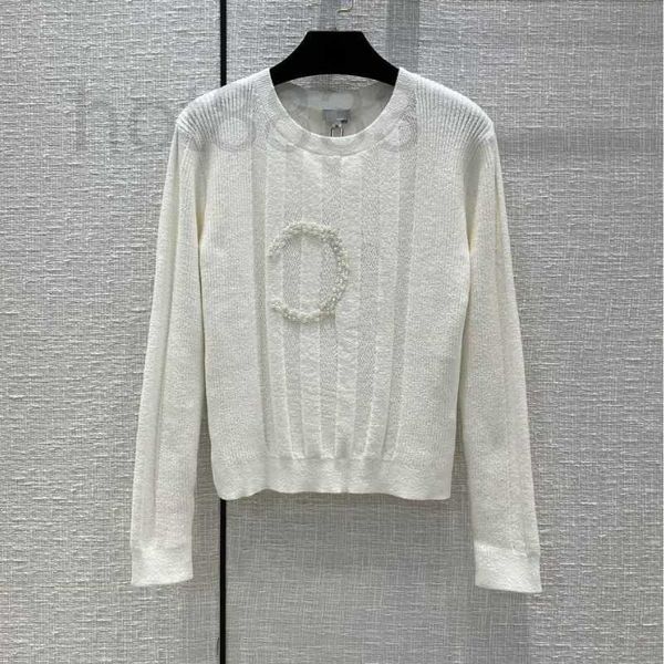 women's sweaters designer brand wool knits with letter beads pattern girls milan runway crop shirt high end custom 3e5g, White;black
women's sweaters designer brand wool knits with letter beads pattern girls milan runway crop shirt high end custom 3e5g, White;black