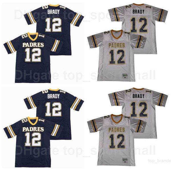 junipero serra 12 tom brady jersey men high school football navy blue grey team color away stitched sport breathable quality, Black
junipero serra 12 tom brady jersey men high school football navy blue grey team color away stitched sport breathable quality, Black