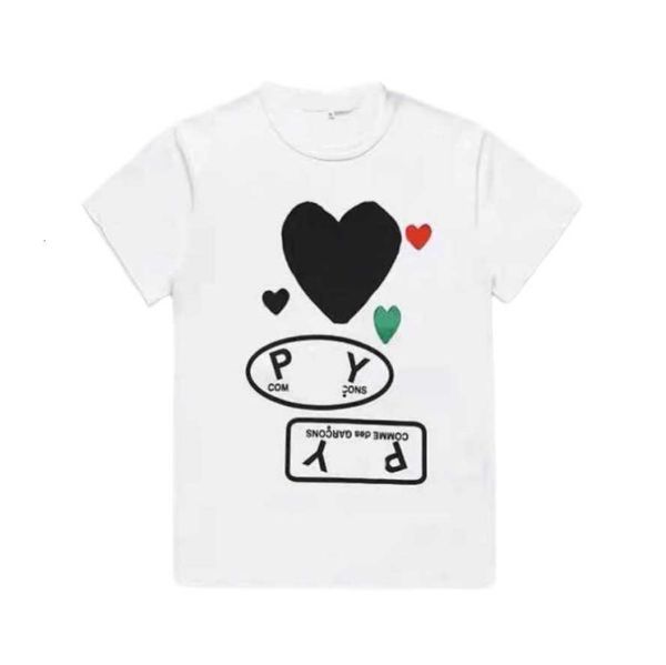 fashion brand mens play t shirt designer hearts casual womens des badge garcons pure cotton t-shirt hb08, White;black
fashion brand mens play t shirt designer hearts casual womens des badge garcons pure cotton t-shirt hb08, White;black