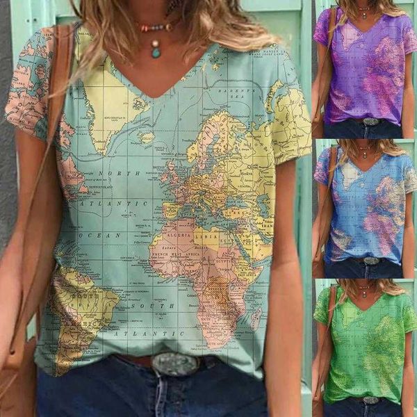 women's t-shirt s5xl women's map print v neck short sleeve t shirt 2022 new summer casual vintage women's t shirt pullover w, White
women's t-shirt s5xl women's map print v neck short sleeve t shirt 2022 new summer casual vintage women's t shirt pullover w, White