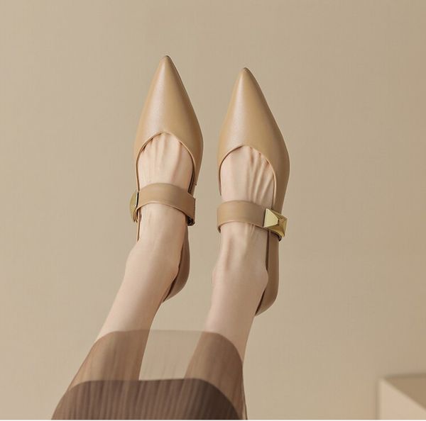 2023 fashion sheepskin elegant mouse heel shoes muller pumps wedding bridal pumps, Black
2023 fashion sheepskin elegant mouse heel shoes muller pumps wedding bridal pumps, Black