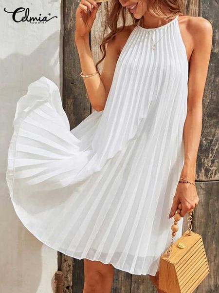 casual dresses women summer 2023 mini dress oversize pleated dress casual a-line sundress o neck strap sleeveless party short robes t230210, Black;gray
casual dresses women summer 2023 mini dress oversize pleated dress casual a-line sundress o neck strap sleeveless party short robes t230210, Black;gray
