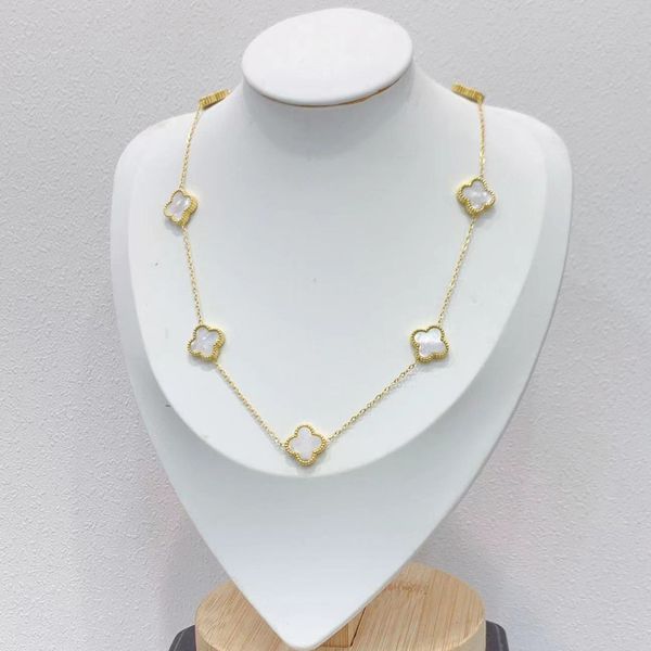 designers clover pendant necklace 7 leaf flower necklaces for women gift, Silver
designers clover pendant necklace 7 leaf flower necklaces for women gift, Silver