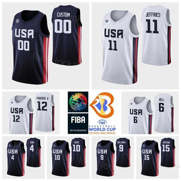 printed 2023 fiba world cup basketball us 8 george king jersey 7 cody demps 12 michael frazier ii 11 daquan jeffries 6 bell 14 eric mika 10, Black
printed 2023 fiba world cup basketball us 8 george king jersey 7 cody demps 12 michael frazier ii 11 daquan jeffries 6 bell 14 eric mika 10, Black