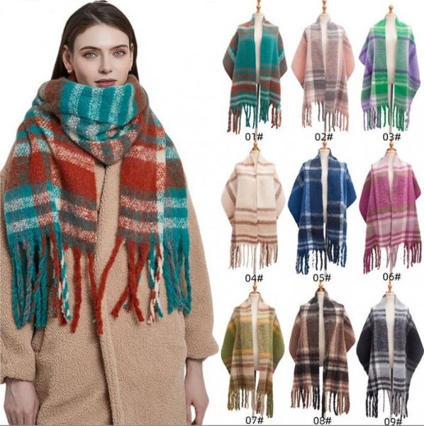 plaids scarves tassel grid wraps girls pashmina fringed blankets scarf cashmere winter wrap thickened fashion shawl blanket lattice muffler, Red;brown
plaids scarves tassel grid wraps girls pashmina fringed blankets scarf cashmere winter wrap thickened fashion shawl blanket lattice muffler, Red;brown