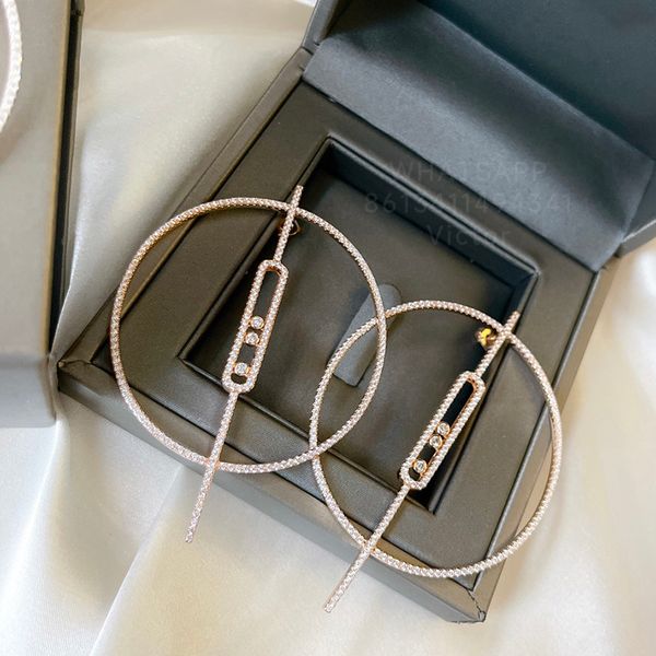 meska move earring stacks designer earring big ear ring never fade for woman diamond gold plated 18k official reproductions exquisite gift 0, White
meska move earring stacks designer earring big ear ring never fade for woman diamond gold plated 18k official reproductions exquisite gift 0, White