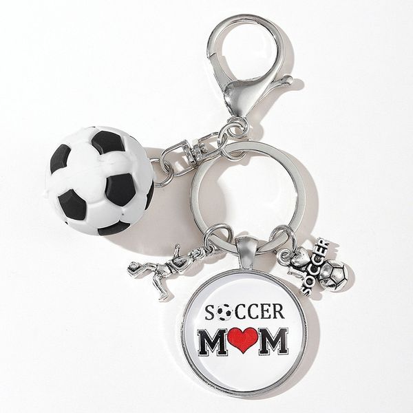 mother's day gift keychain pendant football metal keychains fashion accessories keyring key chain, Silver
mother's day gift keychain pendant football metal keychains fashion accessories keyring key chain, Silver
