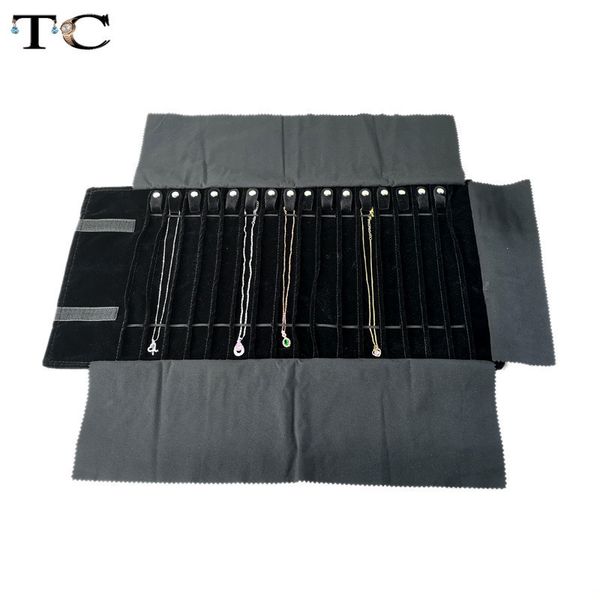 jewelry boxes fashion black velvet jewelry roll bag for jewellery pendant organizer storage bag portable necklace display cases 230215, Black;white
jewelry boxes fashion black velvet jewelry roll bag for jewellery pendant organizer storage bag portable necklace display cases 230215, Black;white