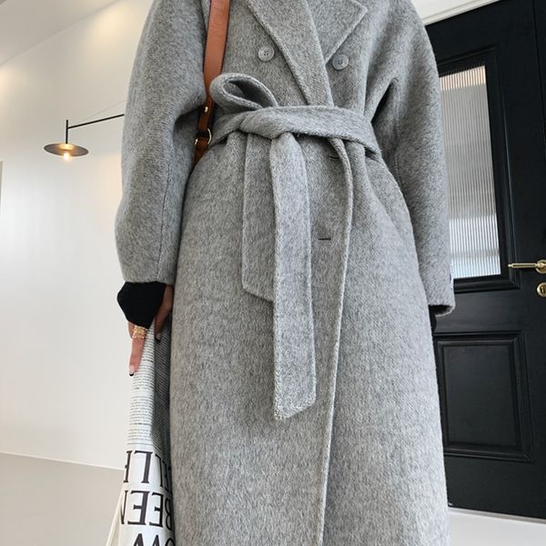 women's jackets woman woolen coats female classic retro double breasted loose long fashion streetwear blends overcoats g497 230215, Black;brown
women's jackets woman woolen coats female classic retro double breasted loose long fashion streetwear blends overcoats g497 230215, Black;brown