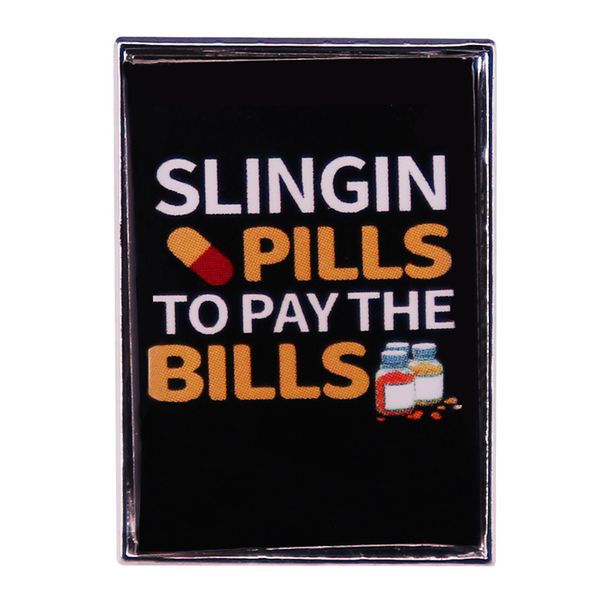 slingin pills to pay the bills pin cute anime movies games hard enamel pins collect metal cartoon brooch backpack hat bag collar lapel badge, Blue
slingin pills to pay the bills pin cute anime movies games hard enamel pins collect metal cartoon brooch backpack hat bag collar lapel badge, Blue