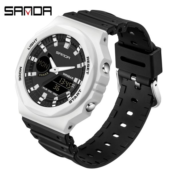 wristwatches sanda watch for women casual fashion ladies electronic watches waterproof dual display analog quartz mens digital sport watch 2, Slivery;brown
wristwatches sanda watch for women casual fashion ladies electronic watches waterproof dual display analog quartz mens digital sport watch 2, Slivery;brown