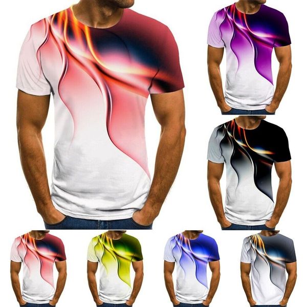 mens summer 3d print t-shirts o-neck short sleeve casual fashion tee blouse, White;black
mens summer 3d print t-shirts o-neck short sleeve casual fashion tee blouse, White;black