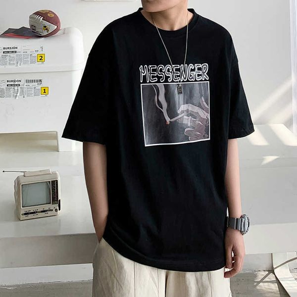 women's t-shirt dark harajuku street trend round neck short sleeve tshirt women's loose casual oversized tshirt men's and wom, White
women's t-shirt dark harajuku street trend round neck short sleeve tshirt women's loose casual oversized tshirt men's and wom, White