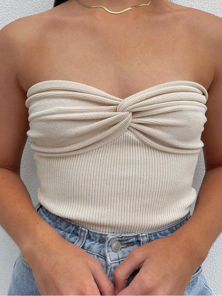 women's t-shirt knitted strapless tube summer tank sleeveless backless y2k streetwear off shoulder crop slim corsets j230215, White
women's t-shirt knitted strapless tube summer tank sleeveless backless y2k streetwear off shoulder crop slim corsets j230215, White