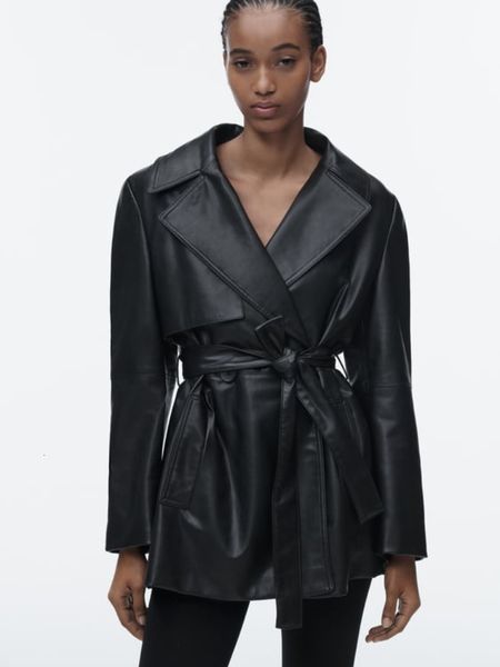women's leather faux rr2303 short faux leather trench coat belt on waist fake jackets female blazer collar black spring winter outwear
women's leather faux rr2303 short faux leather trench coat belt on waist fake jackets female blazer collar black spring winter outwear