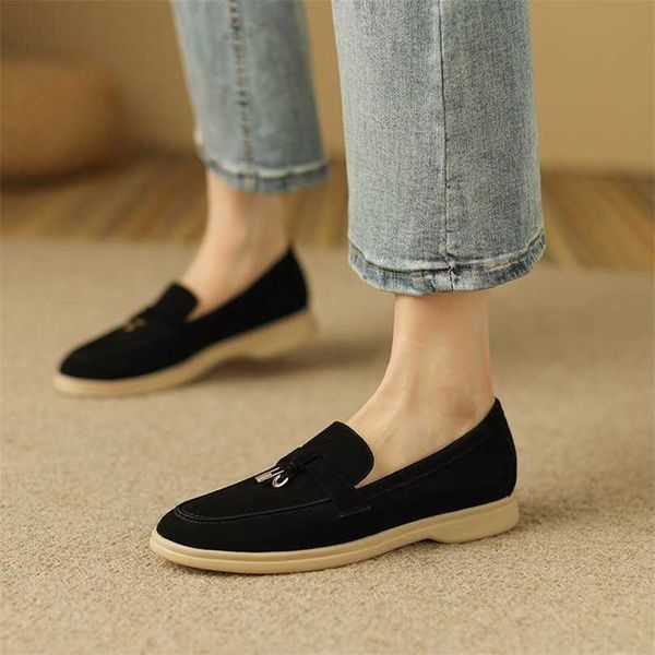 loropiana desiner shoes online brand leather flat bottom lp lefu shoes women's spring autumn new style one-foot suede casual slacker sh, Black;white
loropiana desiner shoes online brand leather flat bottom lp lefu shoes women's spring autumn new style one-foot suede casual slacker sh, Black;white