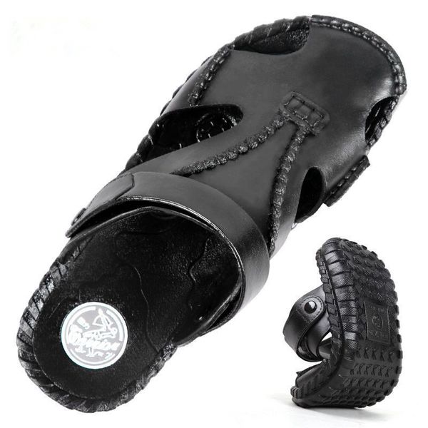 summer men's slippers fashion new baotou soft sole outdoor comfortable leisure beach sandals, Black
summer men's slippers fashion new baotou soft sole outdoor comfortable leisure beach sandals, Black