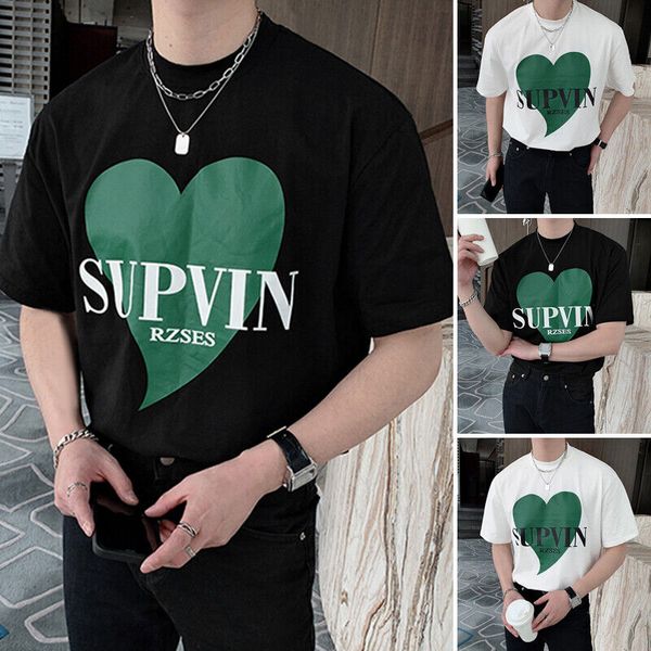 mens short sleeve fashion heart printed t shirts hippie party blouse tee, White;black
mens short sleeve fashion heart printed t shirts hippie party blouse tee, White;black