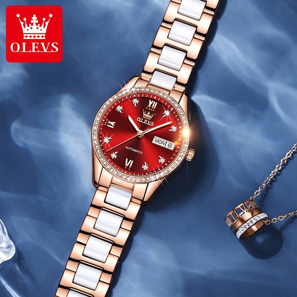 wristwatches olevs women famous luxury brands automatic watch ladies elegant ceramic diamond mechanical watches daydate waterproof wristwatc, Slivery;brown
wristwatches olevs women famous luxury brands automatic watch ladies elegant ceramic diamond mechanical watches daydate waterproof wristwatc, Slivery;brown
