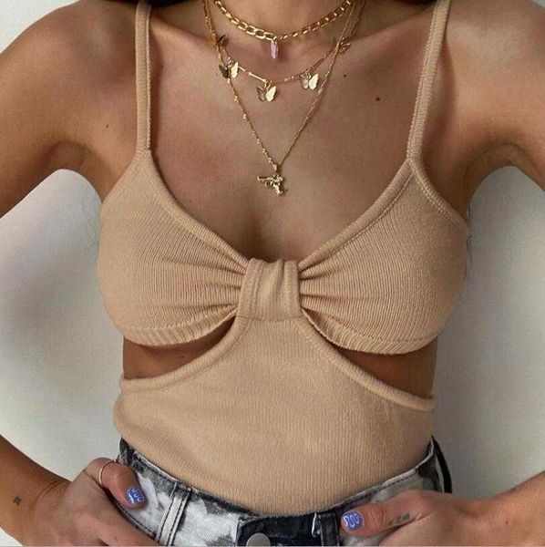 women's t-shirt deep v open back hollow camisole women's summer new bottoming navel print short tube vest women's camisole j2, White
women's t-shirt deep v open back hollow camisole women's summer new bottoming navel print short tube vest women's camisole j2, White