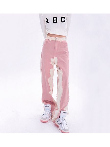 women's jeans casual hip hop fashion y2k pink high waist baggy jeans denim women's wide leg streetwear vintage straight trouser fe, Blue
women's jeans casual hip hop fashion y2k pink high waist baggy jeans denim women's wide leg streetwear vintage straight trouser fe, Blue