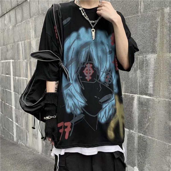 women's t-shirt dark graffiti harajuku print hiphop shortsleeved halfsleeved tshirt women loose casual oversized tshirt men and women s, White
women's t-shirt dark graffiti harajuku print hiphop shortsleeved halfsleeved tshirt women loose casual oversized tshirt men and women s, White