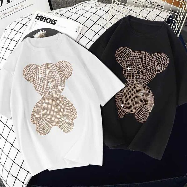 women's t-shirt women's shirt heavy industrial loose tshirt drilling bear 2022 summer fashion black and white tshirt half sleeve t
women's t-shirt women's shirt heavy industrial loose tshirt drilling bear 2022 summer fashion black and white tshirt half sleeve t