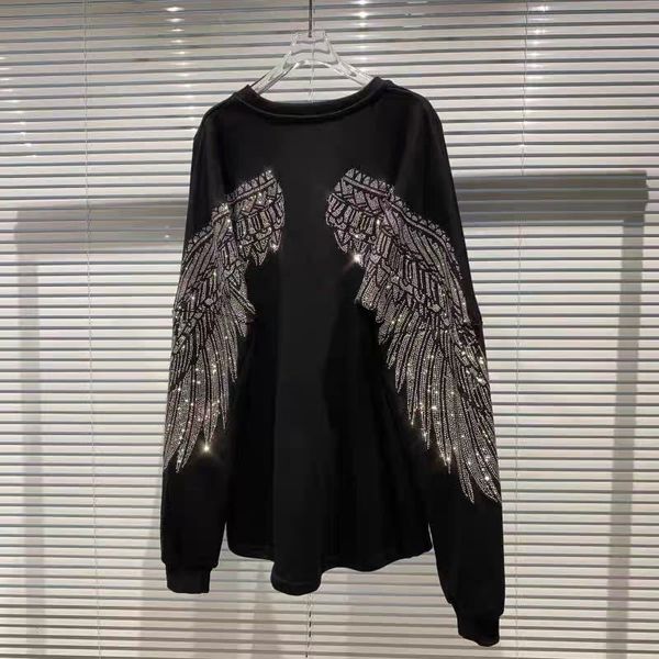women's hoodies sweatshirts black hoodie 2023 spring back eagle wings loose crew neck pullover sweatshirt female streetwear coat 23021
women's hoodies sweatshirts black hoodie 2023 spring back eagle wings loose crew neck pullover sweatshirt female streetwear coat 23021