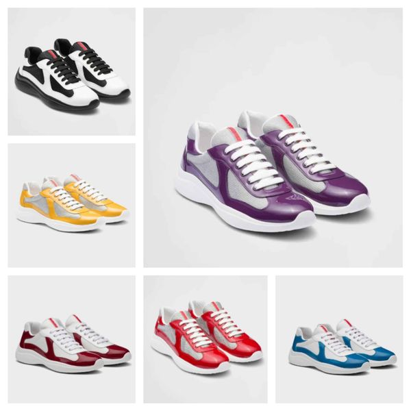 2023 america cup designer sneakers mens shoes patent leather mesh trainers rubber sole fabric sports lace-up nylon casual outdoor sports sho, Black
2023 america cup designer sneakers mens shoes patent leather mesh trainers rubber sole fabric sports lace-up nylon casual outdoor sports sho, Black