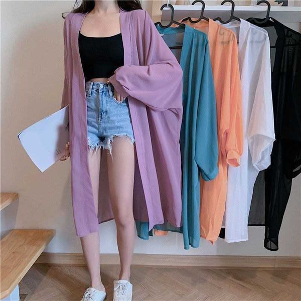outdoor t-shirts summer women chiffon beach cardigan sheer cover up swimwear long blouse shirts female loose long sun protection cardigan j, Gray;blue
outdoor t-shirts summer women chiffon beach cardigan sheer cover up swimwear long blouse shirts female loose long sun protection cardigan j, Gray;blue