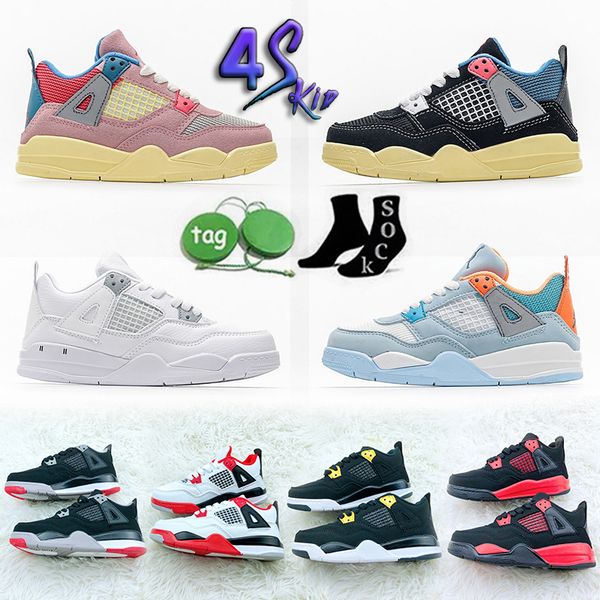 2023 ogjumpman kids basketball shoes 4 4s black cat lightning fire red white oreo cement bred pure money boys girls children toddler sneaker
2023 ogjumpman kids basketball shoes 4 4s black cat lightning fire red white oreo cement bred pure money boys girls children toddler sneaker