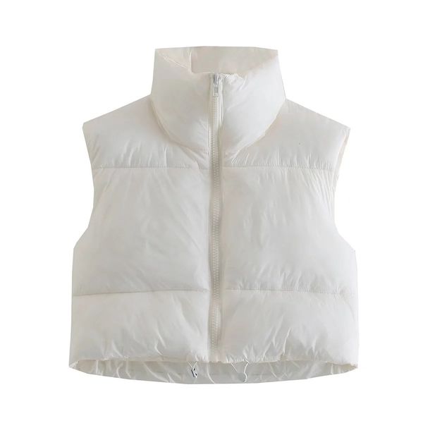 women's vests women's fashion high neck cropped waistcoat puff vest for women casual sleeveless jackets chic lady winter warm outf, Black;white
women's vests women's fashion high neck cropped waistcoat puff vest for women casual sleeveless jackets chic lady winter warm outf, Black;white