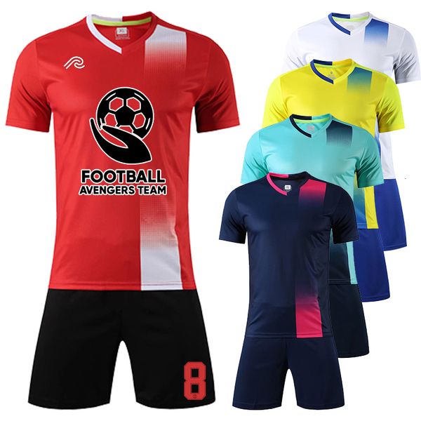 outdoor t-shirts men football jersey 100% polyester breathable quick-dry uniform personalized custom soccer set football match training 2302, Gray;blue
outdoor t-shirts men football jersey 100% polyester breathable quick-dry uniform personalized custom soccer set football match training 2302, Gray;blue