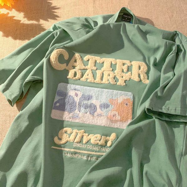 women's t-shirt saltbased cute shortsleeved female dent loose tshirt 2021 new couple coat towel embroidered tshirt female tshirt j23021, White
women's t-shirt saltbased cute shortsleeved female dent loose tshirt 2021 new couple coat towel embroidered tshirt female tshirt j23021, White